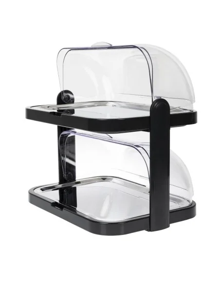 Plateau réfrigéré à 2 étages couvercle rabattable APS