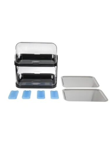 Plateau réfrigéré à 2 étages couvercle rabattable APS