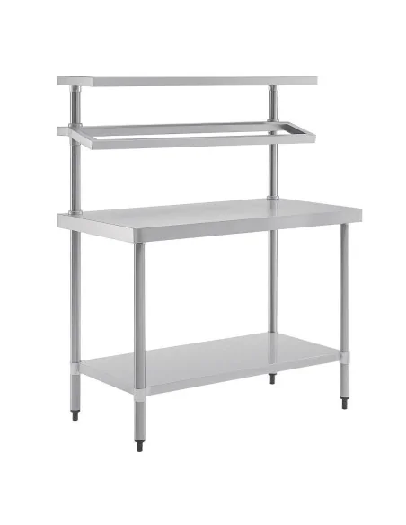 Table de préparation inox avec support bacs GN Vogue