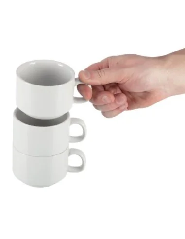 Tasses empilables Olympia Athena 200ml (Lot de 24)