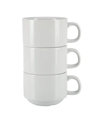 Tasses empilables Olympia Athena 200ml (Lot de 24)