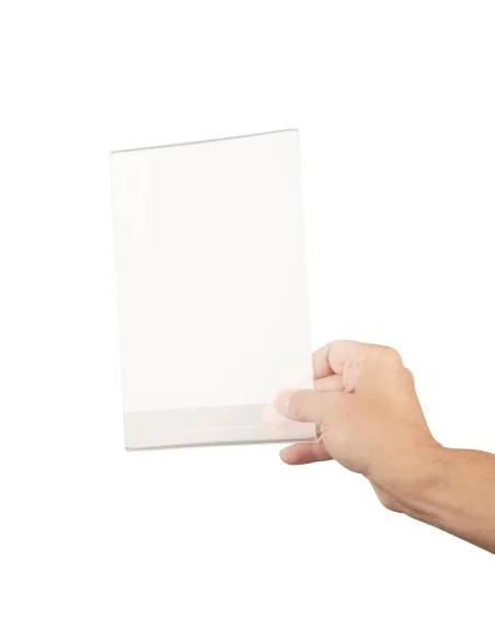 Protège-menus incliné en acrylique Olympia A5