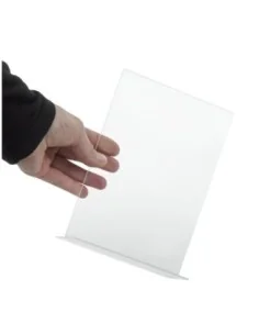 Porte-menu vertical en acrylique Olympia A5 2