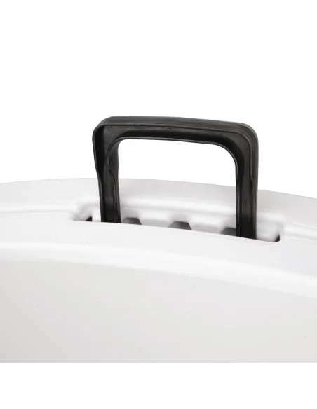 Table ronde pliable au centre Bolero blanche 1530mm