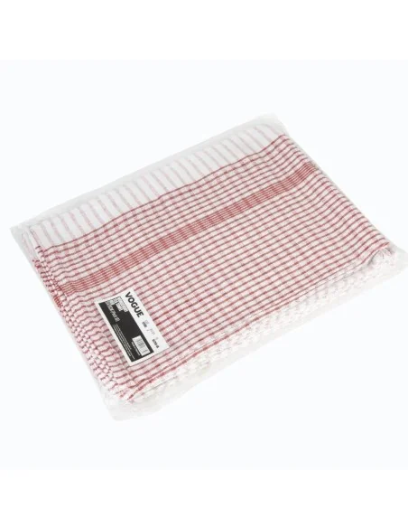 Torchons Vogue Wonderdry rouges (Lot de 10)