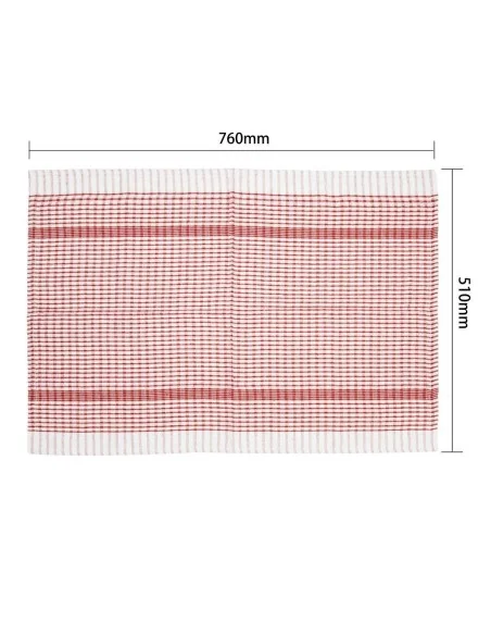 Torchons Vogue Wonderdry rouges (Lot de 10)