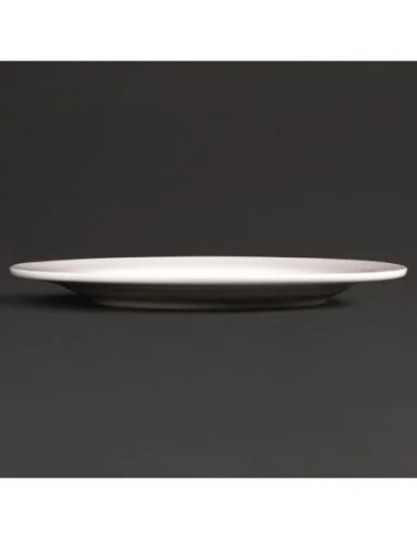 Assiettes rondes à bord large Olympia Lumina 200mm (Lot de 6)