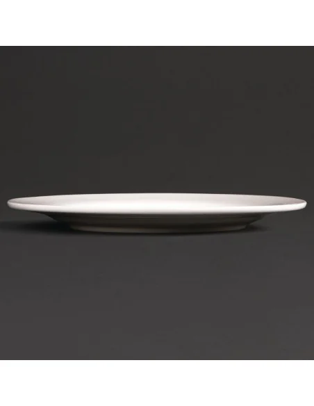 Assiettes rondes à bord large Olympia Lumina 200mm (Lot de 6)