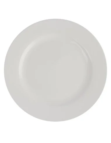 Assiettes rondes à bord large Olympia Lumina 200mm (Lot de 6)
