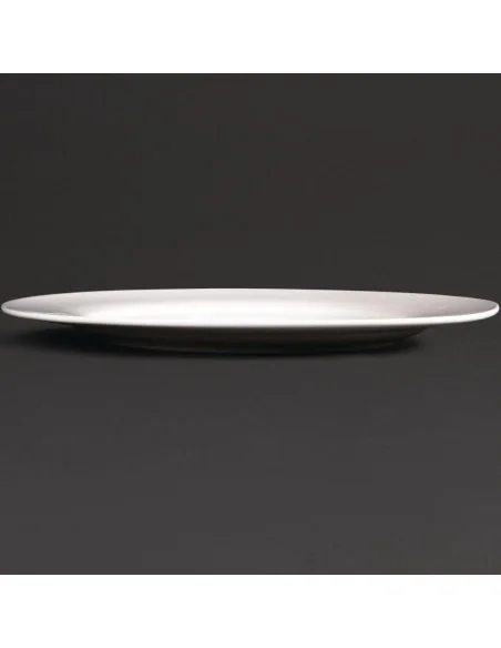 Assiettes rondes à bord large Olympia Lumina 270mm (Lot de 4)