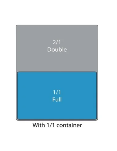 Plat blanc GN 1/1 Olympia Whiteware 30mm