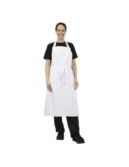 Tablier bavette Whites blanc XL