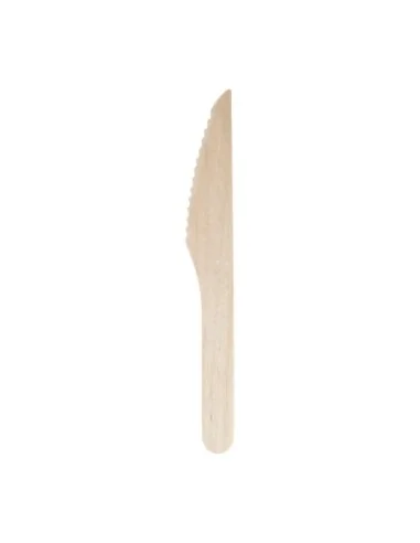 Couteaux en bois biodégradables lot de 100