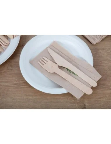 Couteaux en bois biodégradables lot de 100
