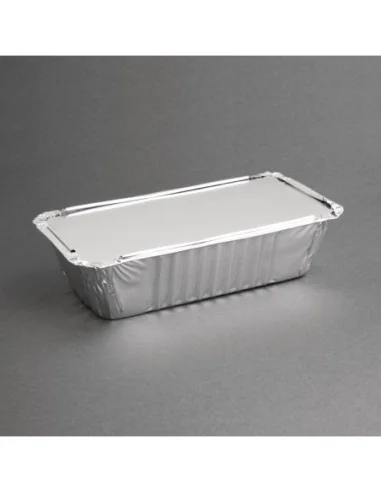 Grands couvercles en carton ciré Fiesta Recyclable pour barquettes aluminium (Lot de 500)