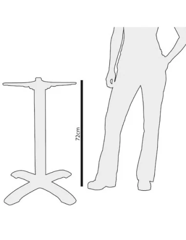 Pied de table Bolero en fonte