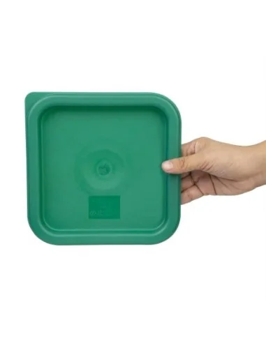 Couvercle carré vert petit Hygiplas