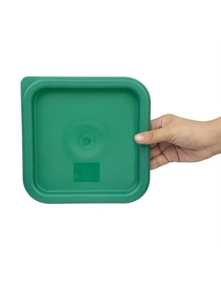 Couvercle carré vert petit Hygiplas