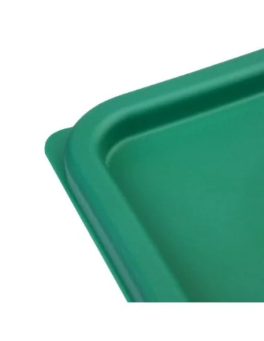 Couvercle carré vert moyen Hygiplas