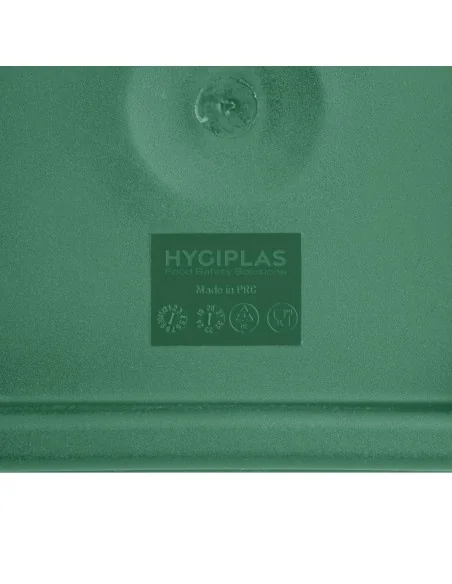 Couvercle carré vert moyen Hygiplas