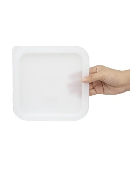 Couvercle carré blanc petit Hygiplas