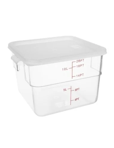 Couvercle carré blanc grand Hygiplas