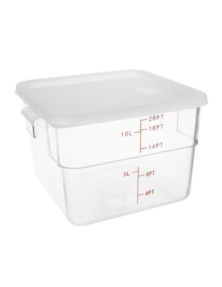 Couvercle carré blanc grand Hygiplas