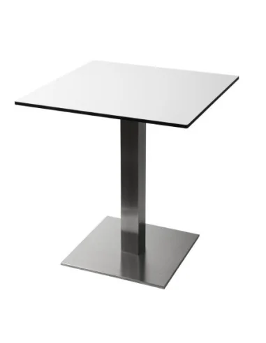 Pied de table carré inox Bolero