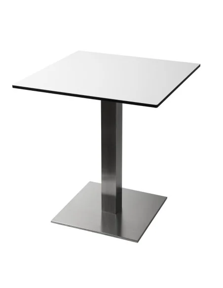 Pied de table carré inox Bolero