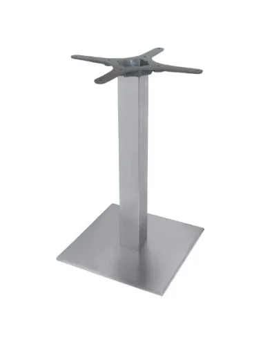 Pied de table carré inox Bolero