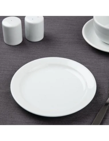 Assiettes à bord étroit Olympia Athena 165mm (Lot de 12)