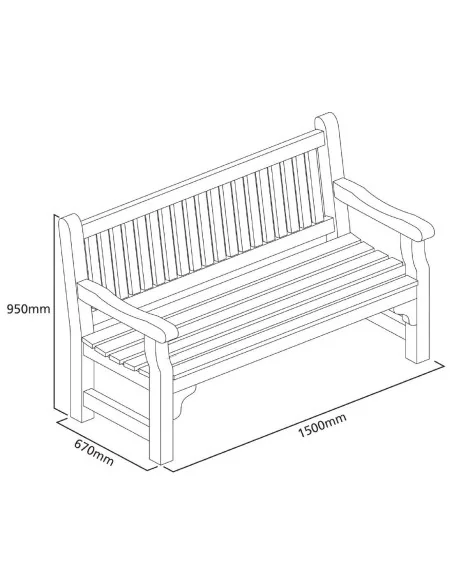 Banc de jardin en bois tendre
