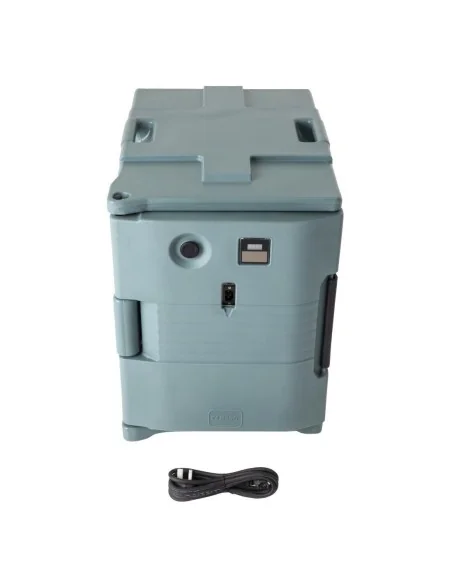 Conteneur alimentaire isotherme chauffant Cambro Camcart bleu ardoise