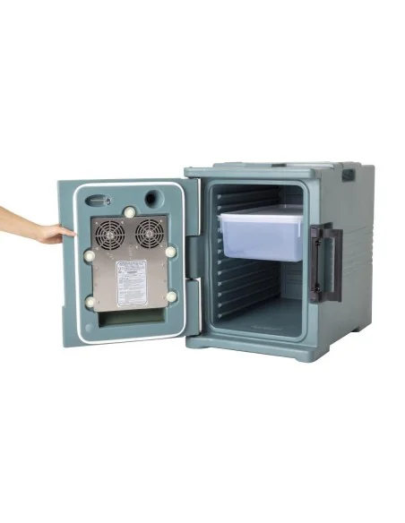 Conteneur alimentaire isotherme chauffant Cambro Camcart bleu ardoise