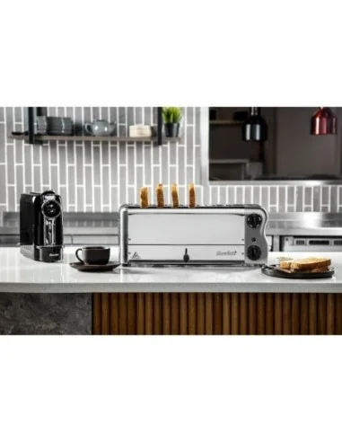 Grille-pain 6 fentes avec grille sandwich et résistance supplémentaire Rowlett Esprit chromé