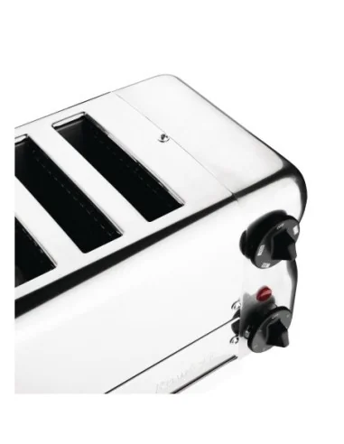 Grille-pain 6 fentes avec grille sandwich et résistance supplémentaire Rowlett Esprit chromé