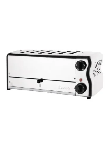 Grille-pain 6 fentes avec grille sandwich et résistance supplémentaire Rowlett Esprit chromé
