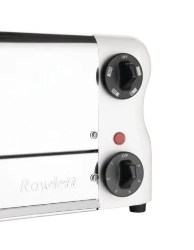 Grille-pain 6 fentes avec grille sandwich et résistance supplémentaire Rowlett Esprit blanc