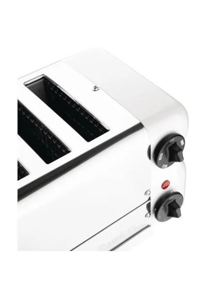 Grille-pain 6 fentes avec grille sandwich et résistance supplémentaire Rowlett Esprit blanc