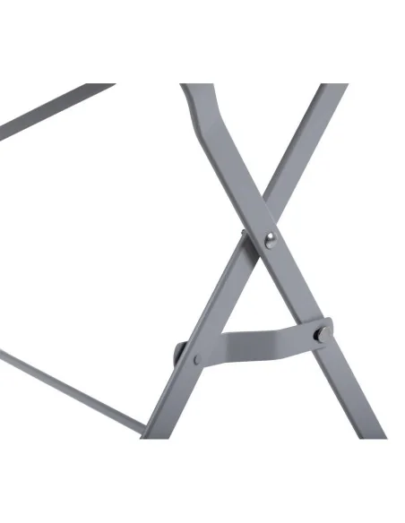 Table de terrasse pliable Bolero grise 1100 x 700mm