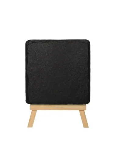 Plat de présentation en ardoise naturelle Olympia 130x130mm (Lot de 4)