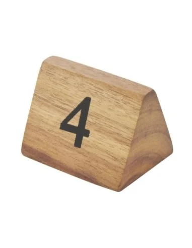 Numéros de table en bois Olympia 1 à 10