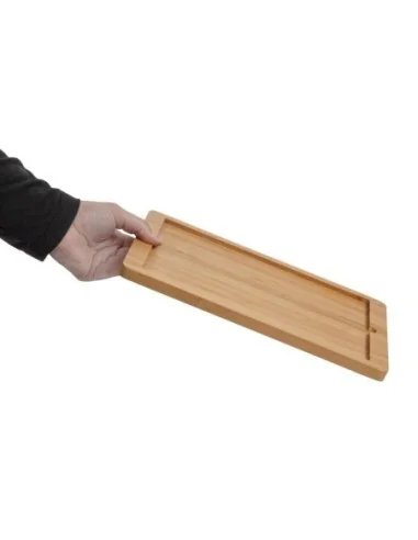 Planche support en bois Olympia pour plat en ardoise CM063 330x210x15mm