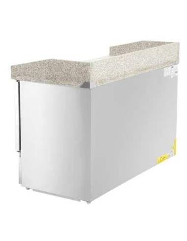 Comptoir de préparation à pizza réfrigéré 3 portes Polar Série G 368L