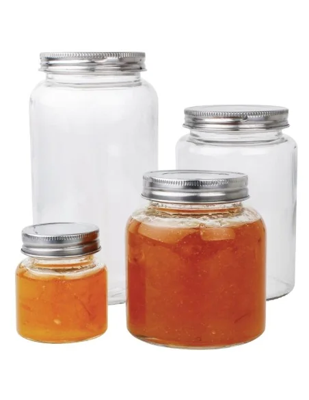 Bocaux à conserves en verre avec couvercle à visser Vogue 330ml (lot de 6)