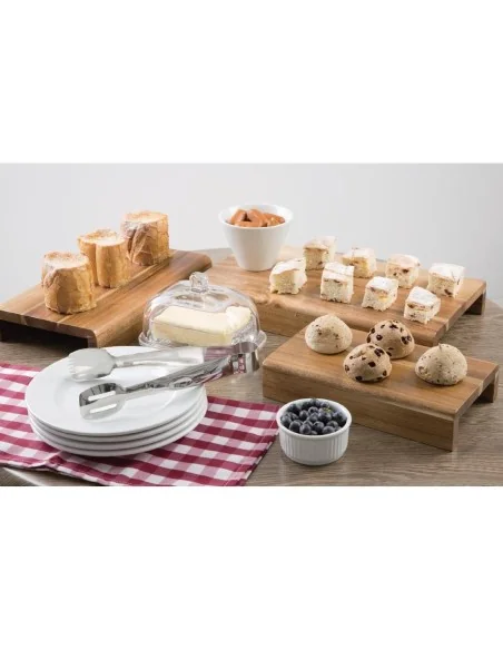 Rehausses en bois d'acacia FSC Olympia (lot de 3)