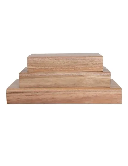 Rehausses en bois d'acacia FSC Olympia (lot de 3)