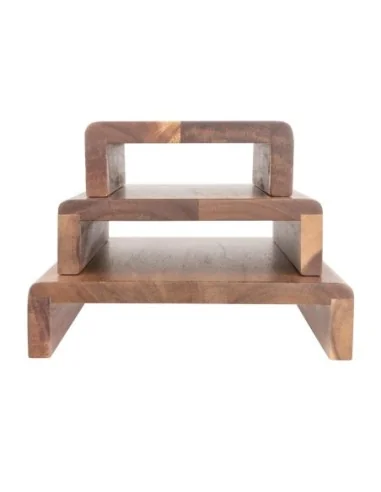 Rehausses en bois d'acacia FSC Olympia (lot de 3)