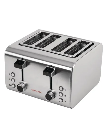 Grille-pain inox Caterlite 4 tranches