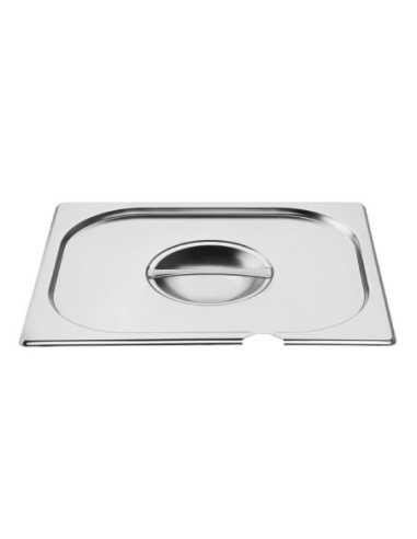 Couvercle inox GN 1/2 avec encoche Vogue